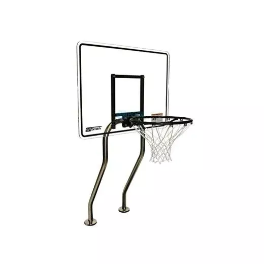 SR Smith Salt Pool Friendly Residential Challenge Basketball Game | with Escutcheons No Anchors | 16″ On Center Anchor Spacing | S-BASK-CHA-16