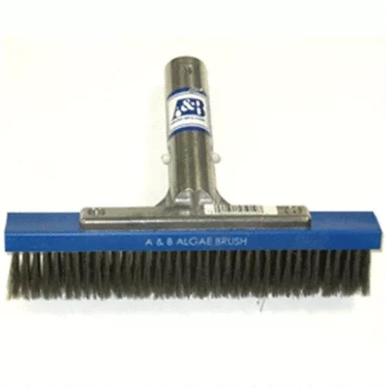 Stainless Steel Bristle Algae Pool Brush – 18″