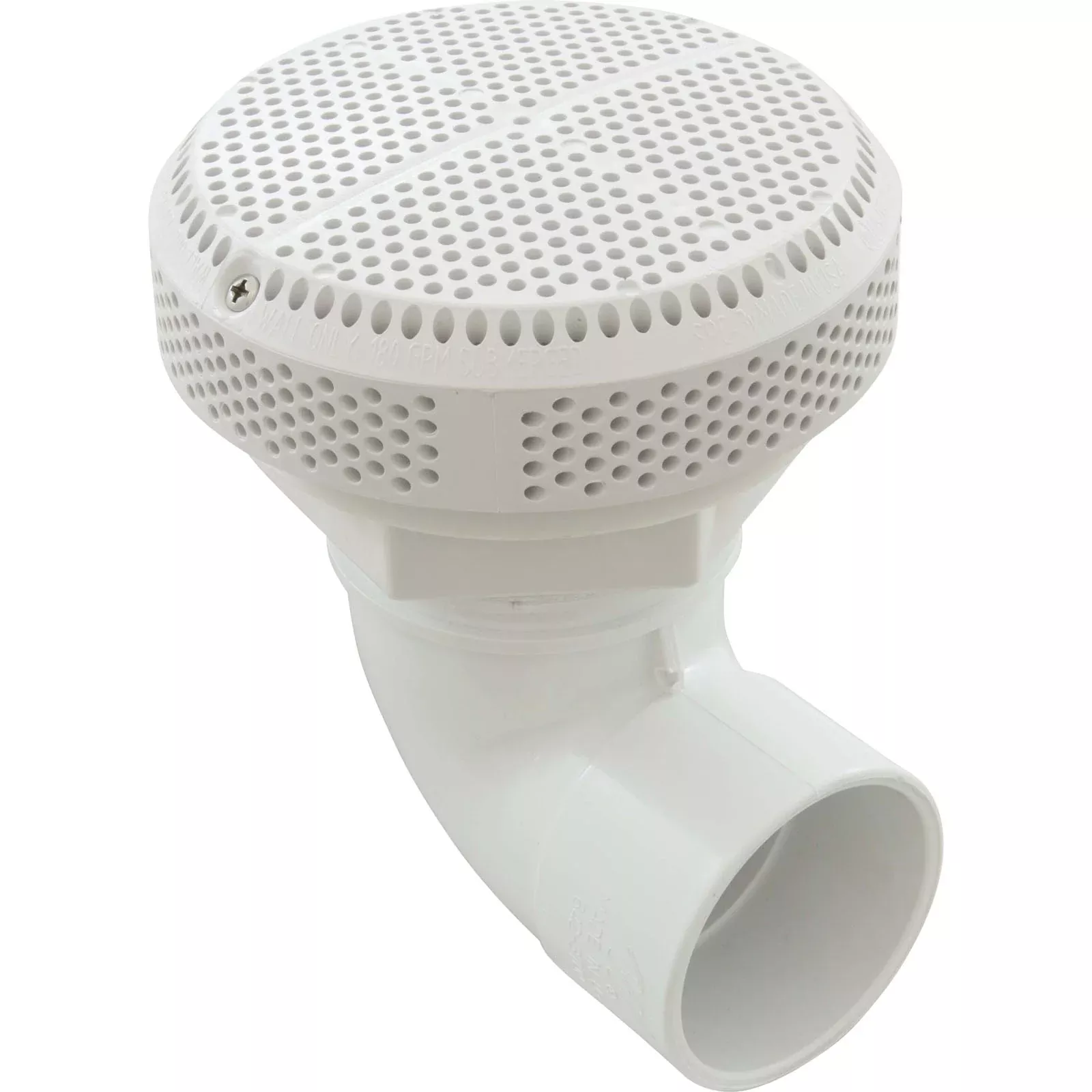 Suction Assy, WW Super Hi-Flo, 3-1/4"hs, 2"s, 90 deg, White : 640-3600 V