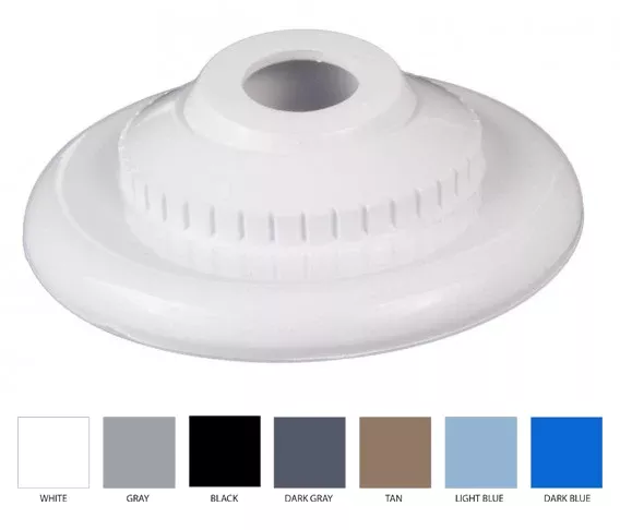 TAN FLANGED EYEBALL FITTING