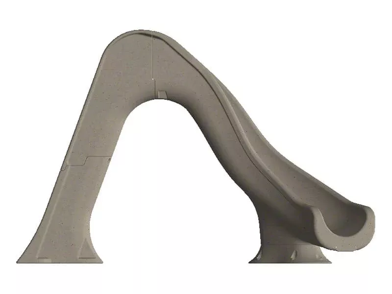 Tidal Wave Water Slide Right Turn With LED Light – 7 Feet – Sandstone