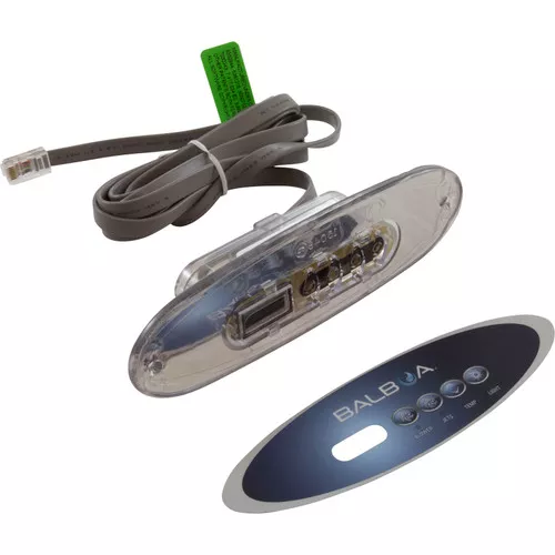 Topside BWG VL260 4 Btn Oval LCD 10ft w/Overlay Gray 53777