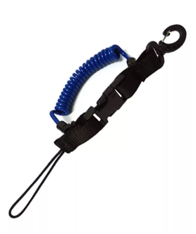 Trident Scuba Diving Stretch Quick Release Coil wtih Clip an