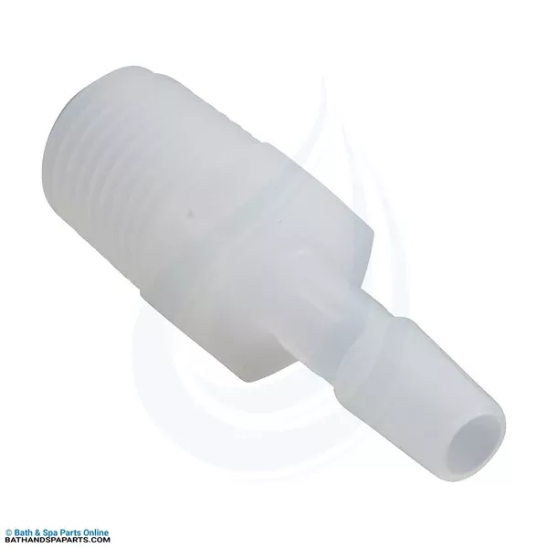 US Plastics Barb Adapter [1/4″ Barb x 1/4″ MPT Kynar] (64833)