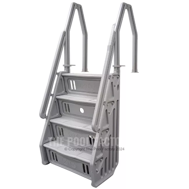 Vinyl Works IN32 Above Ground Pool Steps – Grey