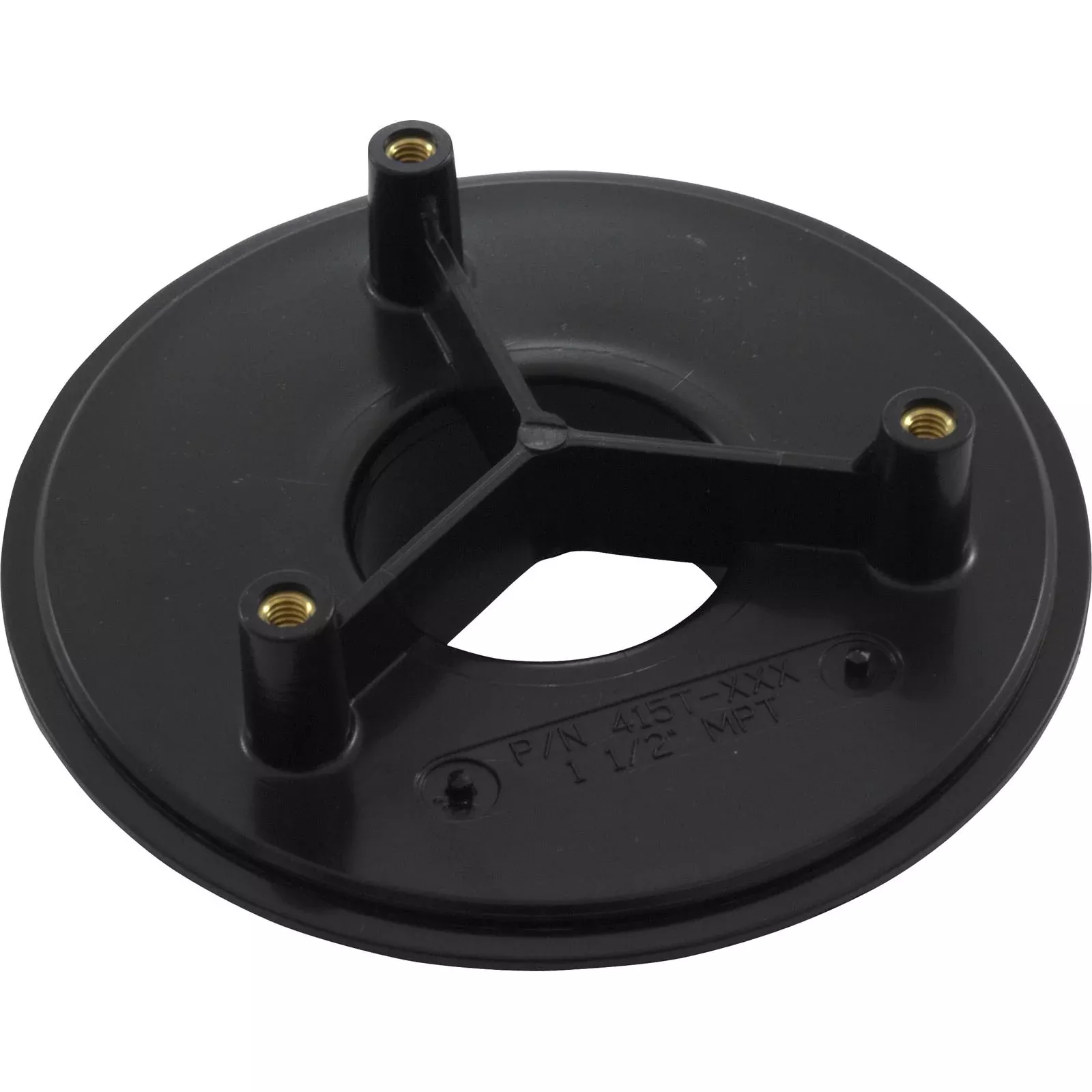 Wall Fitting 4" dia 1-7/8"hs 1-1/2"mpt Black 415T102