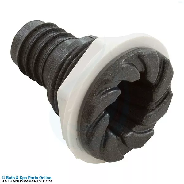 Waterway 3/4" B Swirl Dark Gray Bulkhead Fitting (212-1839G-DSG)