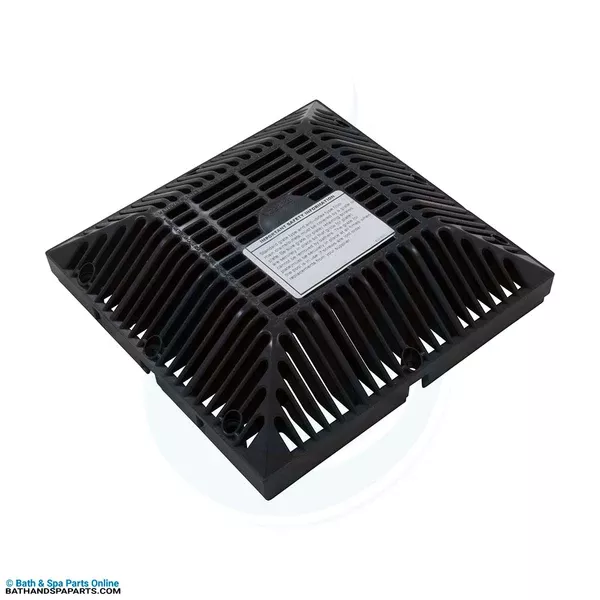 Waterway Drain Grate [9″ x 9″ Square Black] (642-4791V)