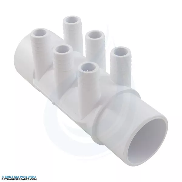 Waterway Manifold [3/4" Barb 6 Port Flow Thru 2"s x 2" Spg] [SP] (672-7150)