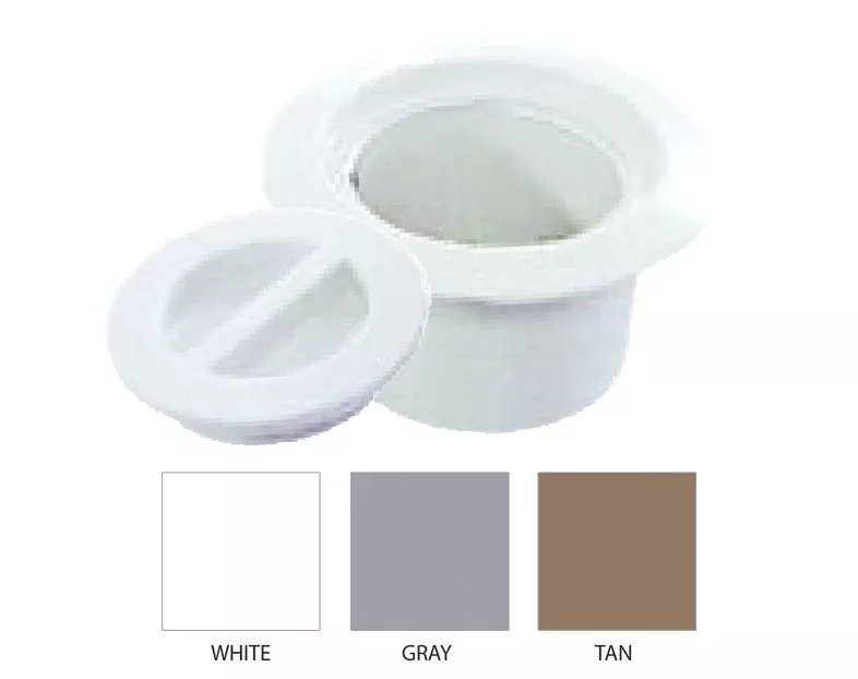 WHT VOLLEYBALL CAP & FLANGE