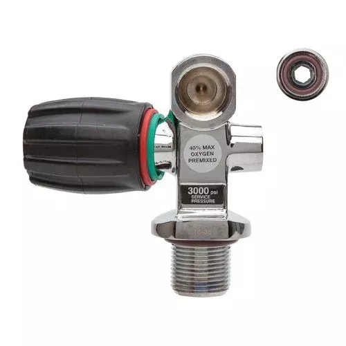 XS Scuba Pro Valve Yoke outlet w/ Spin-out DIN Insert