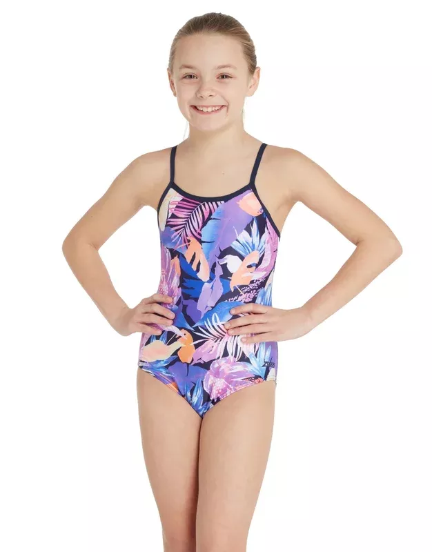 Zoggs Girls Dreamland Classicback Swimsuit – Multi