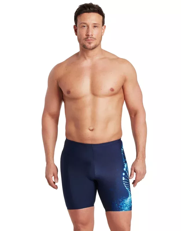 Zoggs Helix Mid Swim Jammer – Navy/Blues