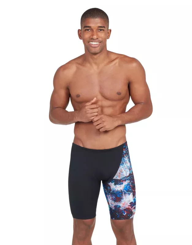 Zoggs Ionic Jett Swim Jammer – Black/Multi