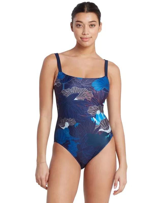 Zoggs Lotus Adjustable Classicback Swimsuit – Navy/Blue