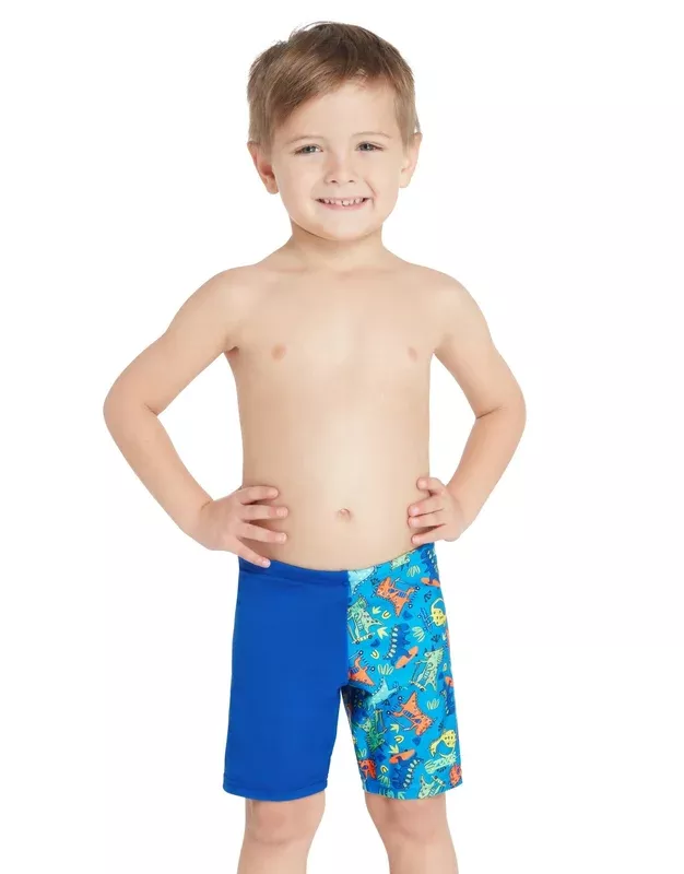 Zoggs Tots Boys Skaters Mid Swim Jammer – Blue/Multi