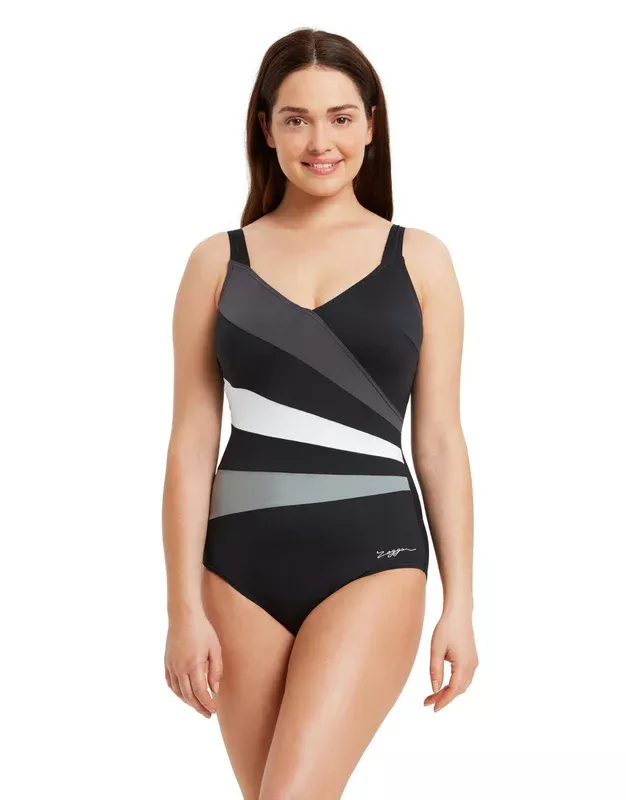 Zoggs Wrap Panel Adjustable Classicback Swimsuit